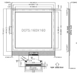 160160点阵屏，手持机，仪器仪表专用屏，COG液晶屏，LCD显示屏
